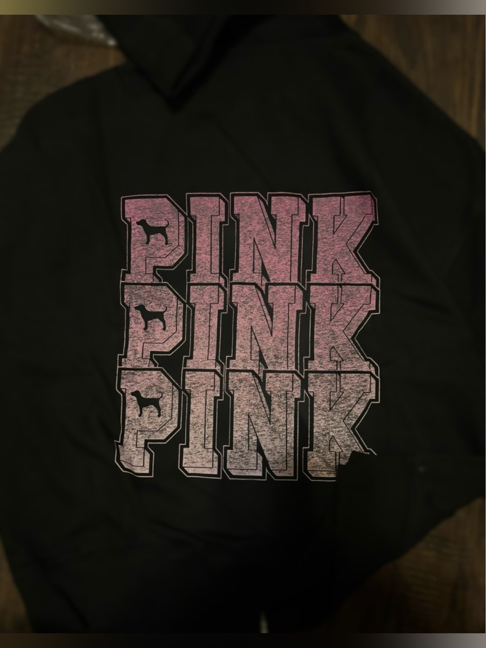 VICTORIAS SECRET PINK LIMITED EDITION CAMPUS FLEECE FULL ZIP HOODIE